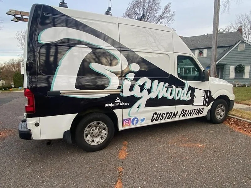 Bigwood's Custom Painting truck